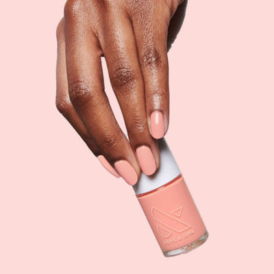 CS CS floral coral Nail Polish