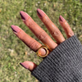 Shacket on customer hand