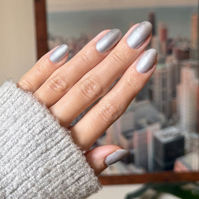 Cosmic Silver - Gel on nails