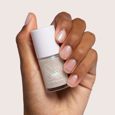 Frosted Gloss Frosted Gloss Sheer iridescent pearl Nail Polish