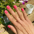 Hot Strawberry on customer hand