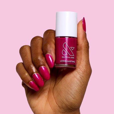 Lily Blooms Lily Blooms shimmering bold magenta Nail Polish