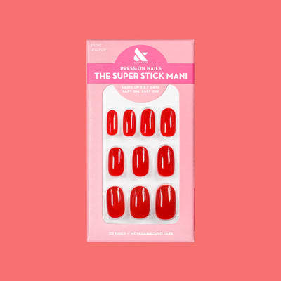 Lollipop | Short | Round - Tab Press-On Lollipop | Short | Round - Tab Press-On  Tab Press-On