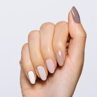 On hand 5 Shades Of Grey Set  Nail Polish