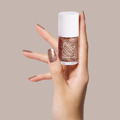 Party Pants Party Pants Packed rose gold glitter Nail Polish