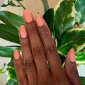 Peeptoe on customer hand