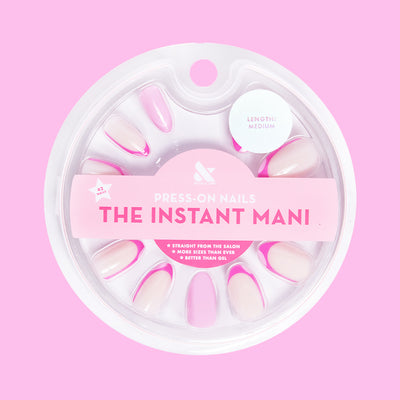 Pink Party French - Press-On | Medium | Almond Pink Party French - Press-On | Medium | Almond  Press-On