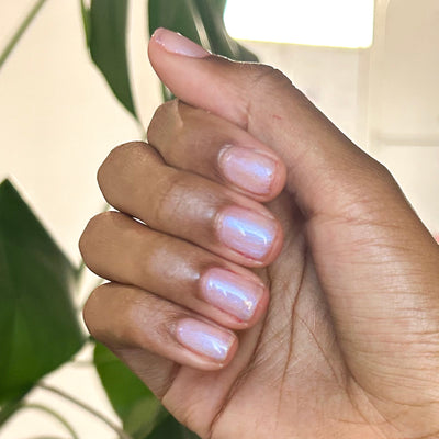 Pink Goldfish - Gel on nails