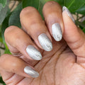Platinum Velvet - Gel on customer hand