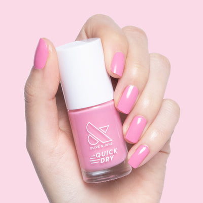 Taffy Taffy A sweet bright pink Quick Dry Polish