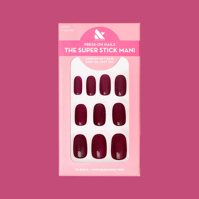 Vineyard | Short | Round - Tab Press-On Vineyard | Short | Round - Tab Press-On  Tab Press-On