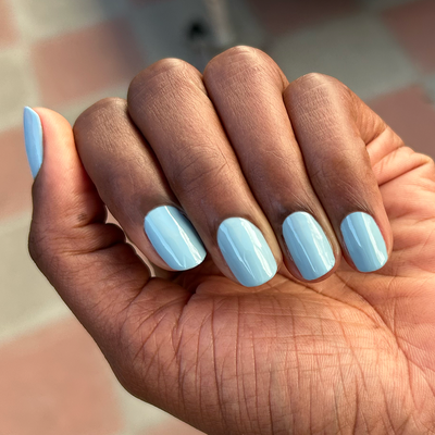 Bandana Blue on nails
