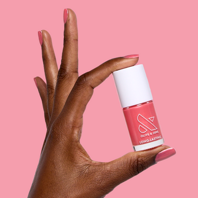 BE MINE BE MINE sheer hot pink iridescent Nail Polish