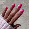 Berries on customer hand