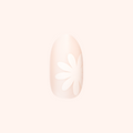 Daisy Pop | Medium | Oval - Tab Press-On on customer hand