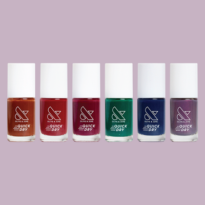 THE DARK + MOODY SET (set of 6) THE DARK + MOODY SET (set of 6)  Quick Dry Polish