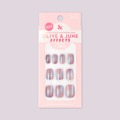 Fairy Velvet | Extra Short | Squoval - Tab Press-On Fairy Velvet | Extra Short | Squoval - Tab Press-On  Tab Press-On
