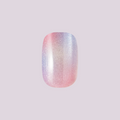 Fairy Velvet | Extra Short | Squoval - Tab Press-On on customer hand