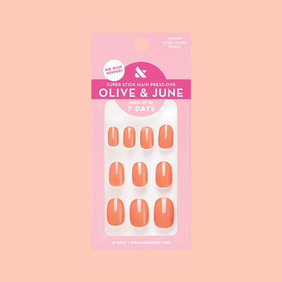 Frolic | Extra Short | Round - Tab Press-On Frolic | Extra Short | Round - Tab Press-On  Tab Press-On