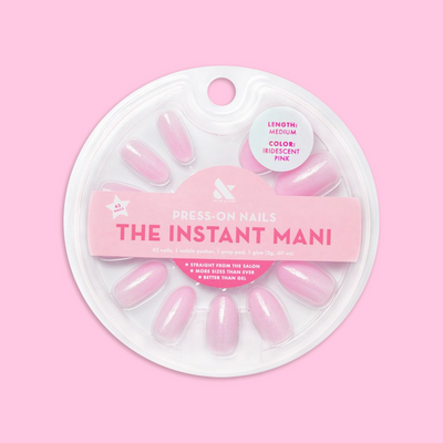 Iridescent Pink - Press-On | Medium | Oval Iridescent Pink - Press-On | Medium | Oval  Press-On