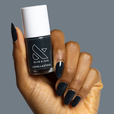 Last Minute Shopping Last Minute Shopping deep charcoal gray Nail Polish
