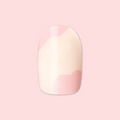 Organic Swirl | Extra Short | Round - Tab Press-On on customer hand
