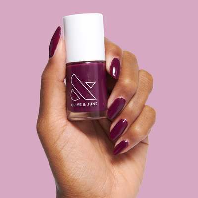 Plaza Plaza a deep mulberry purple Nail Polish