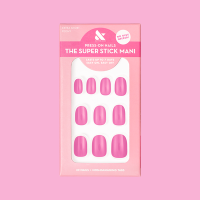 Peony | Extra Short | Round - Tab Press-On Peony | Extra Short | Round - Tab Press-On  Tab Press-On