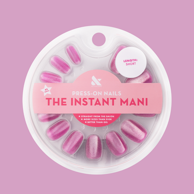 Pink Dream Velvet - Press-On | Short | Round Pink Dream Velvet - Press-On | Short | Round  Press-On