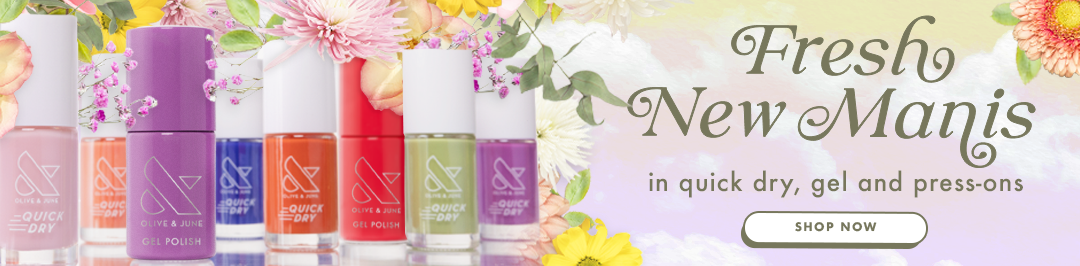 fresh new manis in quick dry, gel and press-ons - shop now
