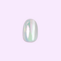 Sheer Lavender Shimmer - Press-On | Extra Short | Round on customer hand