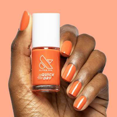 Snapdragon Snapdragon bright red orange Quick Dry Polish