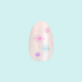 Sparkle Party - Press-On | Short | Almond on customer hand
