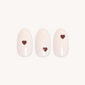 Vampy Heart - Press-On | Medium | Oval on customer hand