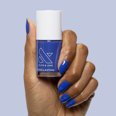Your Mani Looks So Good in Those Jeans Your Mani Looks So Good in Those Jeans bright deep blue Nail Polish